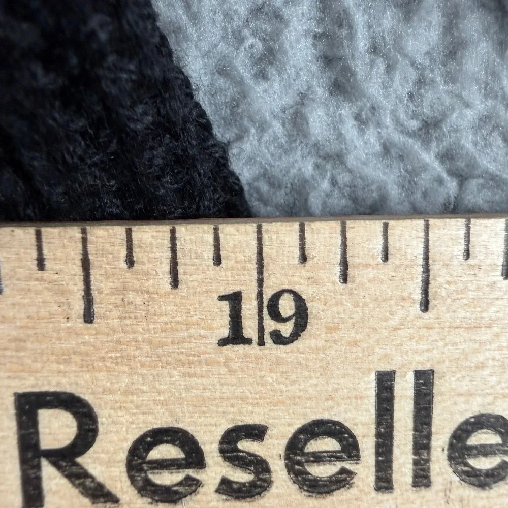 Banana Republic Sweater Mens M Black Ribbed Knit Mock Neck Dual‎ Shoulder Zip